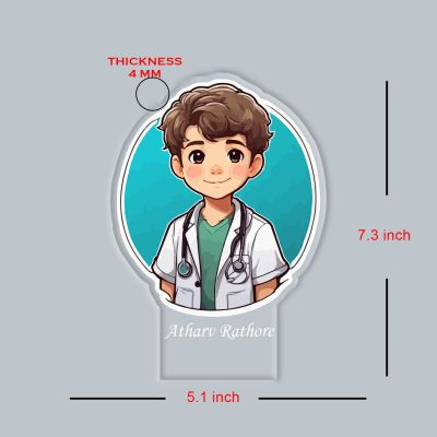 Personalized Doctor LED Night Lamp with Warm White Light Thankyou Gift for Doctor Appreciation Gift for Doctor Clinic & Hospital Decor Light (Gift for Medical Student)